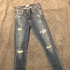 AGOLDE distressed denim